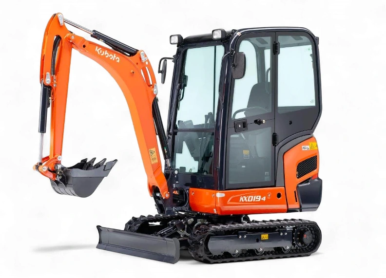 Minigraver Kubota KX019-4 til leje hos CEMA i Horsens