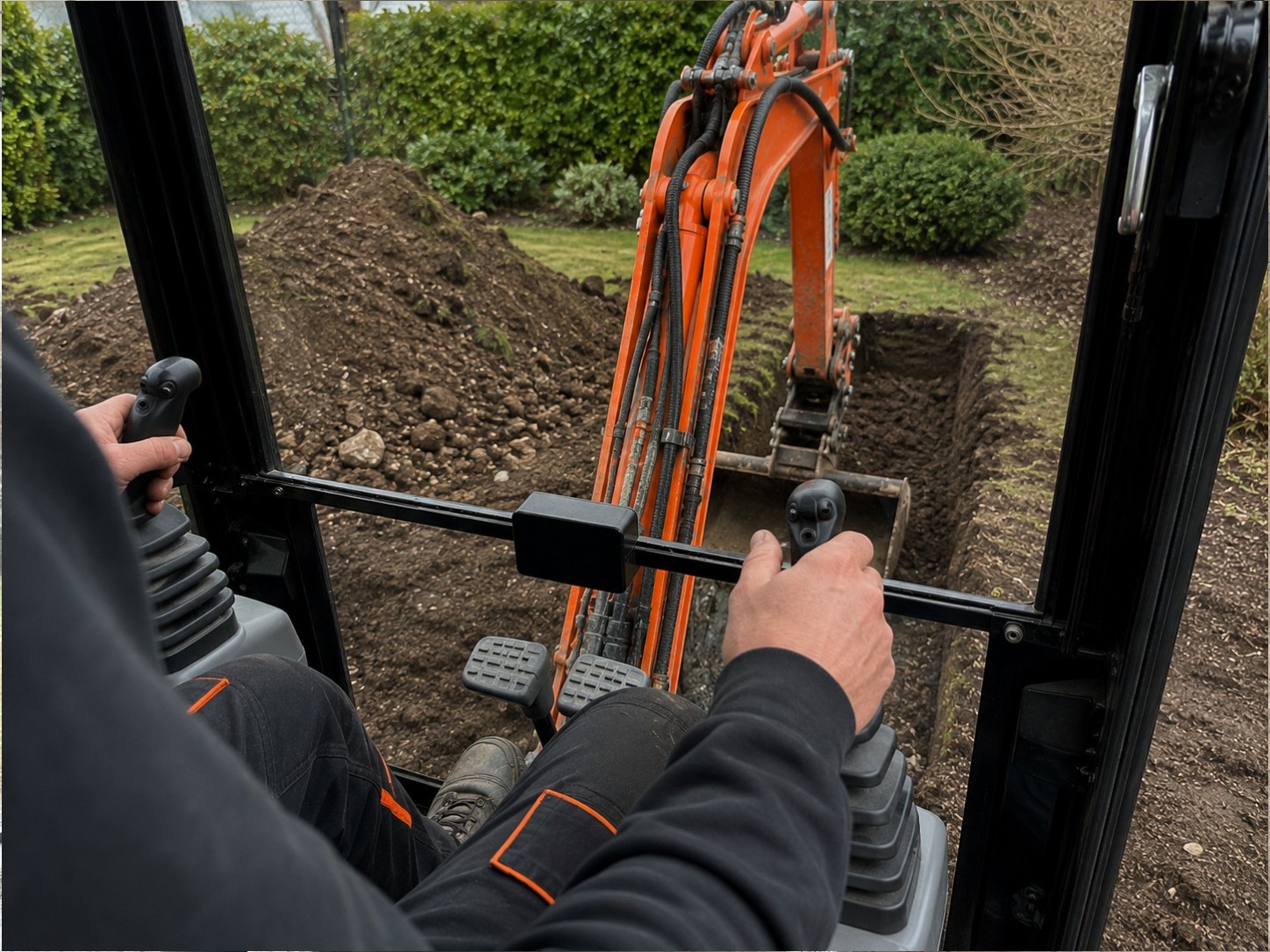 Sådan styrer du en Kubota minigraver